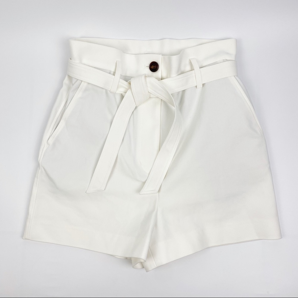 3.1 Phillip Lim Tie Waist High Waist Twill Shorts